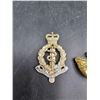 Image 2 : 1. WWI Royal Army Medical Corps Cap Badge  2. WWI Oxfordshire and Buckinghamshire Light Infantry Reg