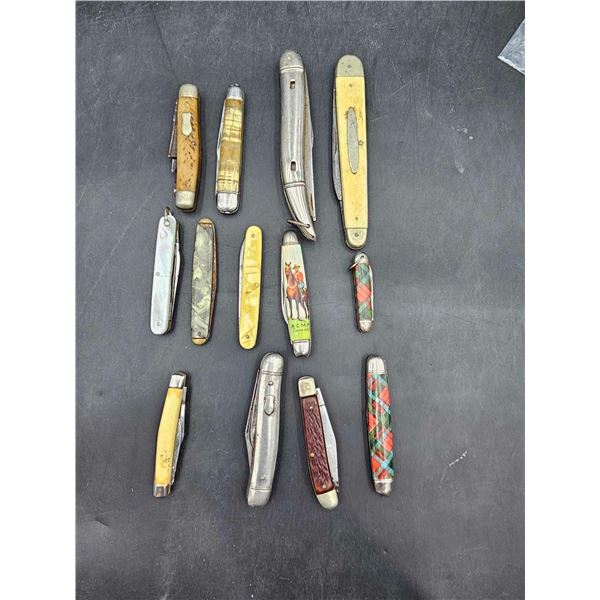 Lot of 13 -  Assorted Vintage Pocket Knives