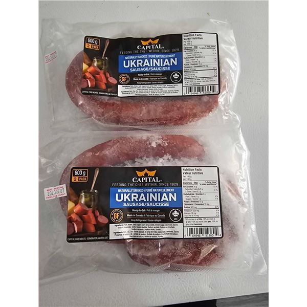 **FROZEN** Capital Meats Ukrainian Sausage 2x 600g