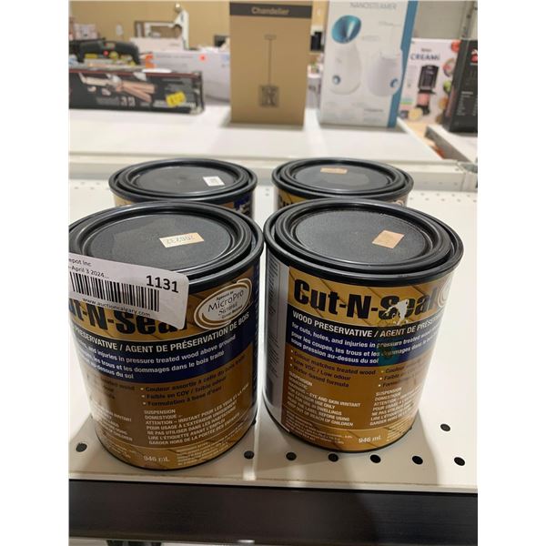 Cut-N-Seal Wood Preservative 946ml x 4 MicroPro Sienna Colour matched