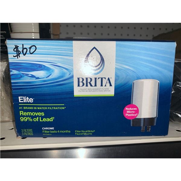 Brita Elite Chrome Filter 100 Gallons Faucet Replacement Filter