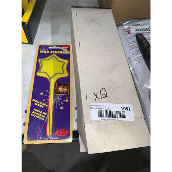 Package of 12 Star Sparklers