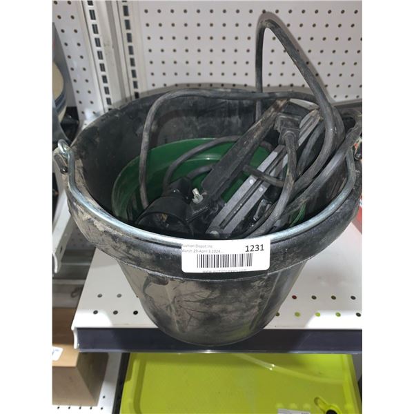 Misc Bucket of Garden Supplies