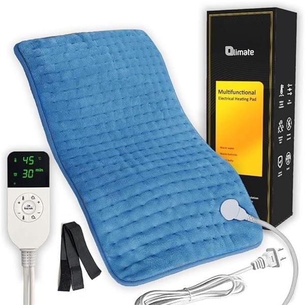 Olimate Electric Heating Pad 24 x 12 inch large Heating Pad for Cramps, Sore Muscles, Aching Joints 