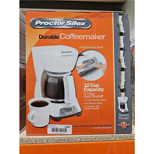 Proctor & Silex Durable Coffeemaker 12 Cup