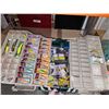 Image 2 : Large Size Plano Tackle Box Full of New in Box Brand Name  Lures