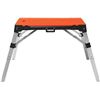 Image 2 : Disston 30146A OmniTable 4 in 1 Portable Workbench Work Table Dolly Scaffold and Creeper Adjustable 