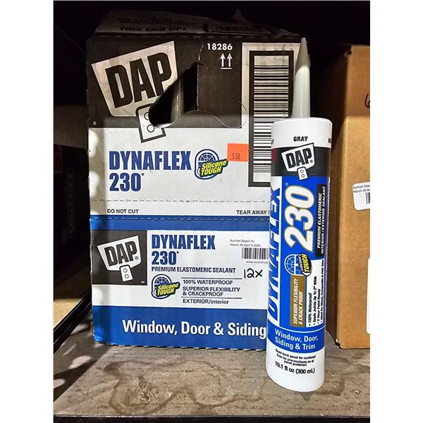 DAP Dynaflex 230 Exterior Sealant - Gray - 12x 300ml