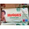 Image 2 : Huggies Natural Care Wipes 9 x 56 Wipes