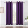 Image 1 : Nice Town purple blackout curtains 52"x96"