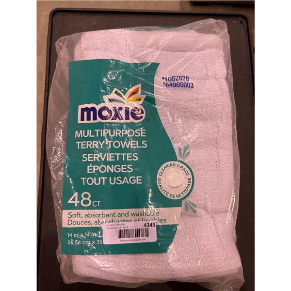 Moxie multi purpose terry towels, pack of 48 towels