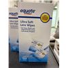 Image 2 : Equate ultra soft lens wipes for glasses lenses, lot of 400 wipes