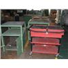 Image 1 : PORTABLE TOOL CHEST & 2 X STEEL BENCHES