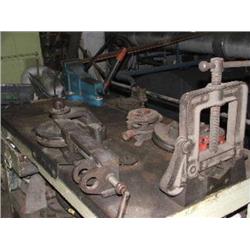 BENCH VICE, BENDING MACHINE & PIPE VICE