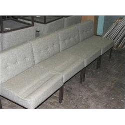 SET OF 4 GREY RECEPTION CHAIRS