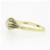 Image 8 : Antique Art Deco 14k TT Gold .14 ctw European Diamond Solitaire Open Engraved Ri