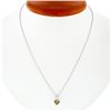 Image 2 : 14k White Gold GIA 0.70 ctw Fancy Deep Brown Orange Heart Natural Diamond Pendan