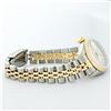 Image 5 : Rolex Ladies 2T Yellow Gold & Stainless Steel Silver Tapestry Dial Wristwatch 26