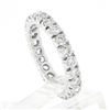 Image 8 : Classic Platinum 1.90 ctw Round Prong Set Diamond Eternity Stack Wedding Band Ri