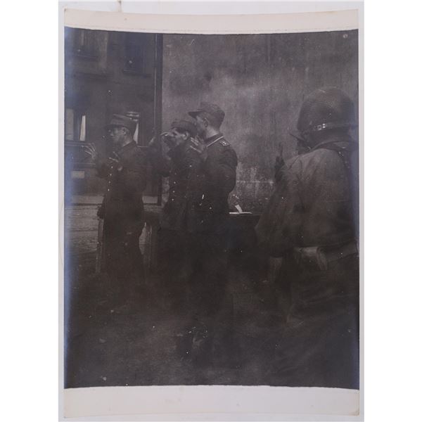 A GROUP OF WW2 PHOTOS INCLUDING GERMANS SURRENDERING IN FRANCE, CA. 1944