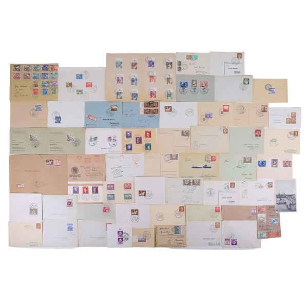 A GROUP OF 54 GERMAN WW2 POSTAL ITEMS