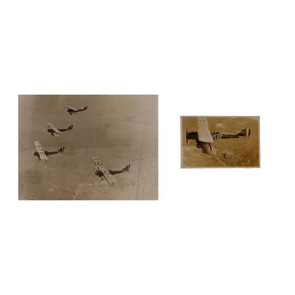 A GROUP OF WW1 AMERICAN BI-PLANE PHOTOS