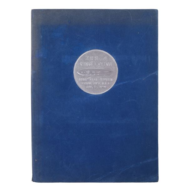 A RARE COMMEMORATIVE GOODYEAR ZEPPELIN BOOK, AMERICA IN THE SKYWAYS, 1929