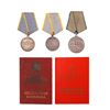 Image 1 : A GROUP OF 3 SOVIET MEDALS FOR BRAVERY