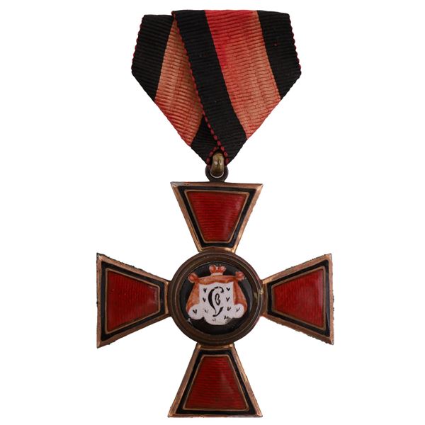 A RUSSIAN IMPERIAL ORDER ST. VLADIMIR 3RD CLASS