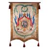 Image 1 : A BANNER WITH NAPOLEONIC HERALDRY, MID 19TH C.