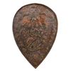 Image 1 : A EUROPEAN REPOUSSÉ DECORATED COPPER SHIELD, 19TH C.