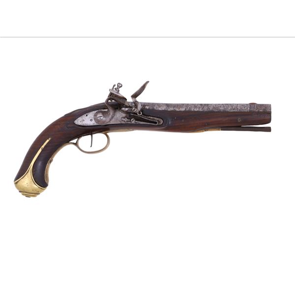 A EUROPEAN FLINTLOCK PISTOL, 18TH C.