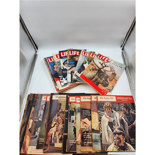 Vintage Life and The Vancouver Sunday Sun Magazine Lot ca.50s and 60s