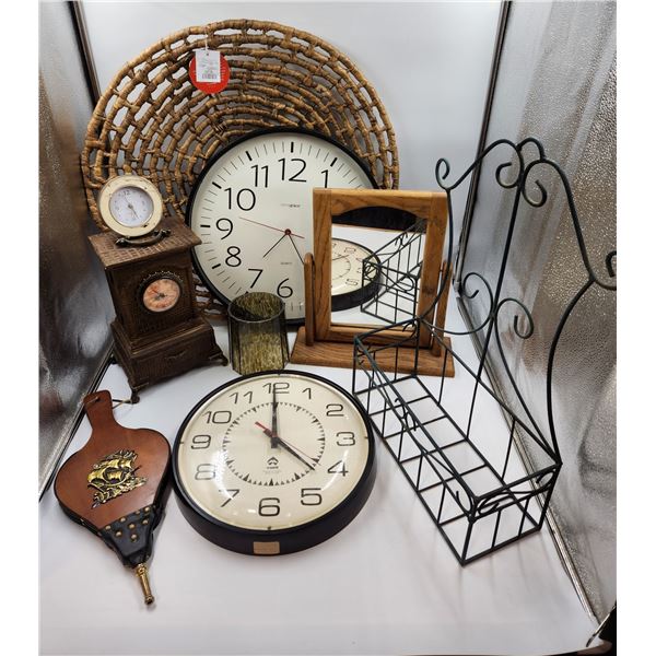 Clock & Home Decor Lot