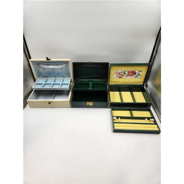 3 Vintage Jewellery Boxes