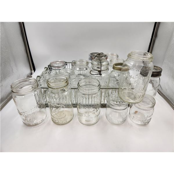 Vintage Glass Canning Jar Lot