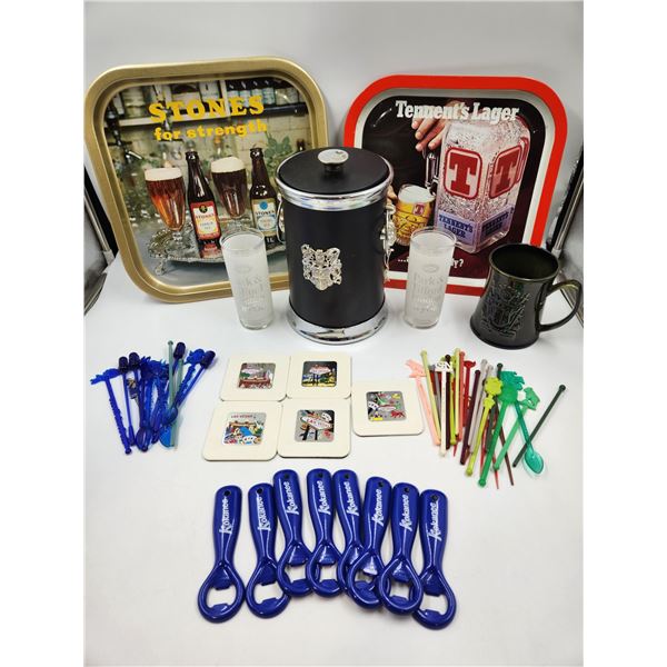 Vintage Barware & Metal Kokanee Bottle Openers