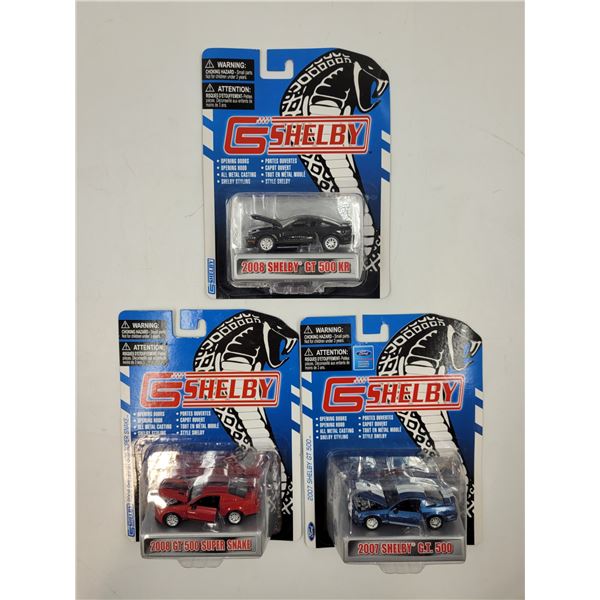 3 Sealed Shelby Diecast Cars