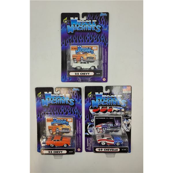 3 Sealed Muscle Machines Diecast