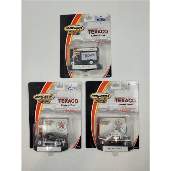 3 Sealed Texaco Diecast Cars