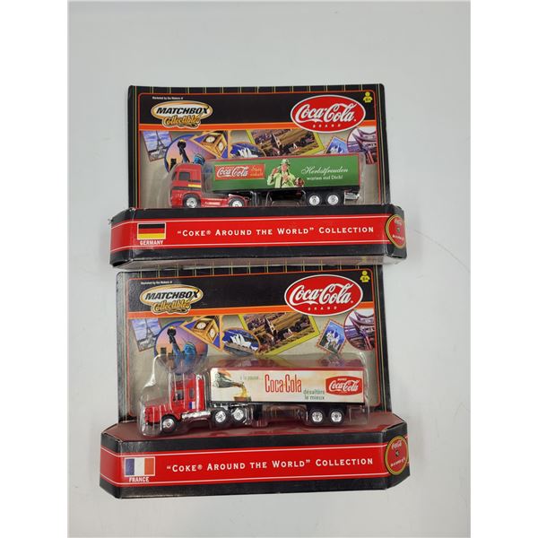 2 Sealed Matchbox Diecast Coca Cola Diecast Trucks