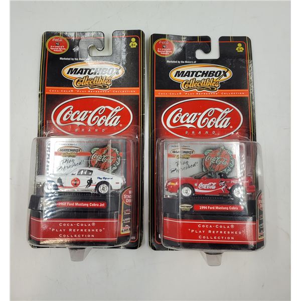 2 Sealed Diecast Matchbox Coca Cola Cars
