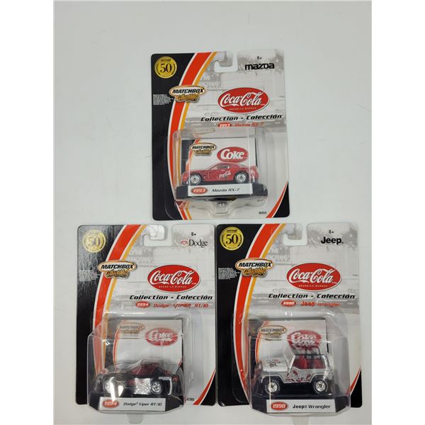 3 Sealed Matchbox Diecast Cars