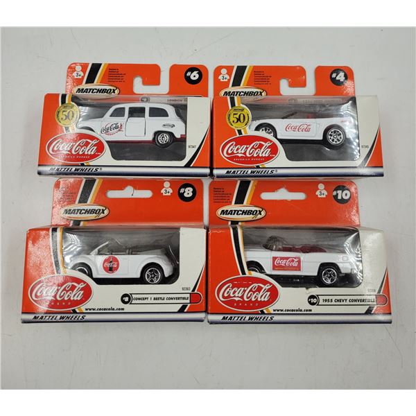 3 Sealed Matchbox diecast Coca Cola Vehicles