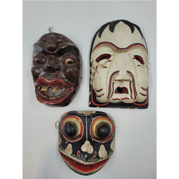 3 Wooden Masks