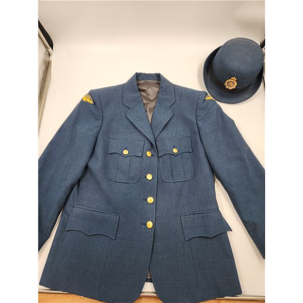 Vintage Canadian Forces Logistics Supply Women's Coat and Hat
