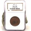 Image 2 : 1851 Braided Hair Large Cent NGC MS67 RB