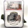 Image 2 : 2018 Great Britain 1 Oz. .999 Silver Britannia "ORIENTAL BORDER" NGC MS69