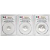 Lot of 2016-Mo Mexico Proof 1/20, 1/10 and 1/4 oz Silver Libertad Coins PCGS PR69DCAM