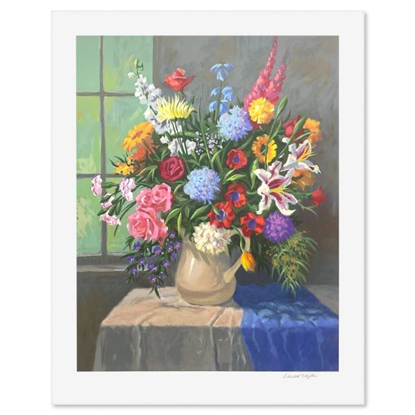 Edward Glafke  Window Bouquet  Limited Edition Serigraph on Paper